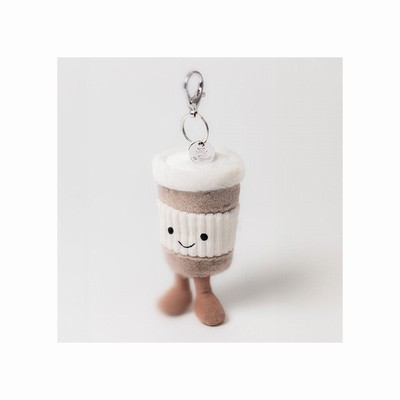 Jellycat Amuseables Coffee-To-Go Bag Charm New Zealand | VQIYE8709